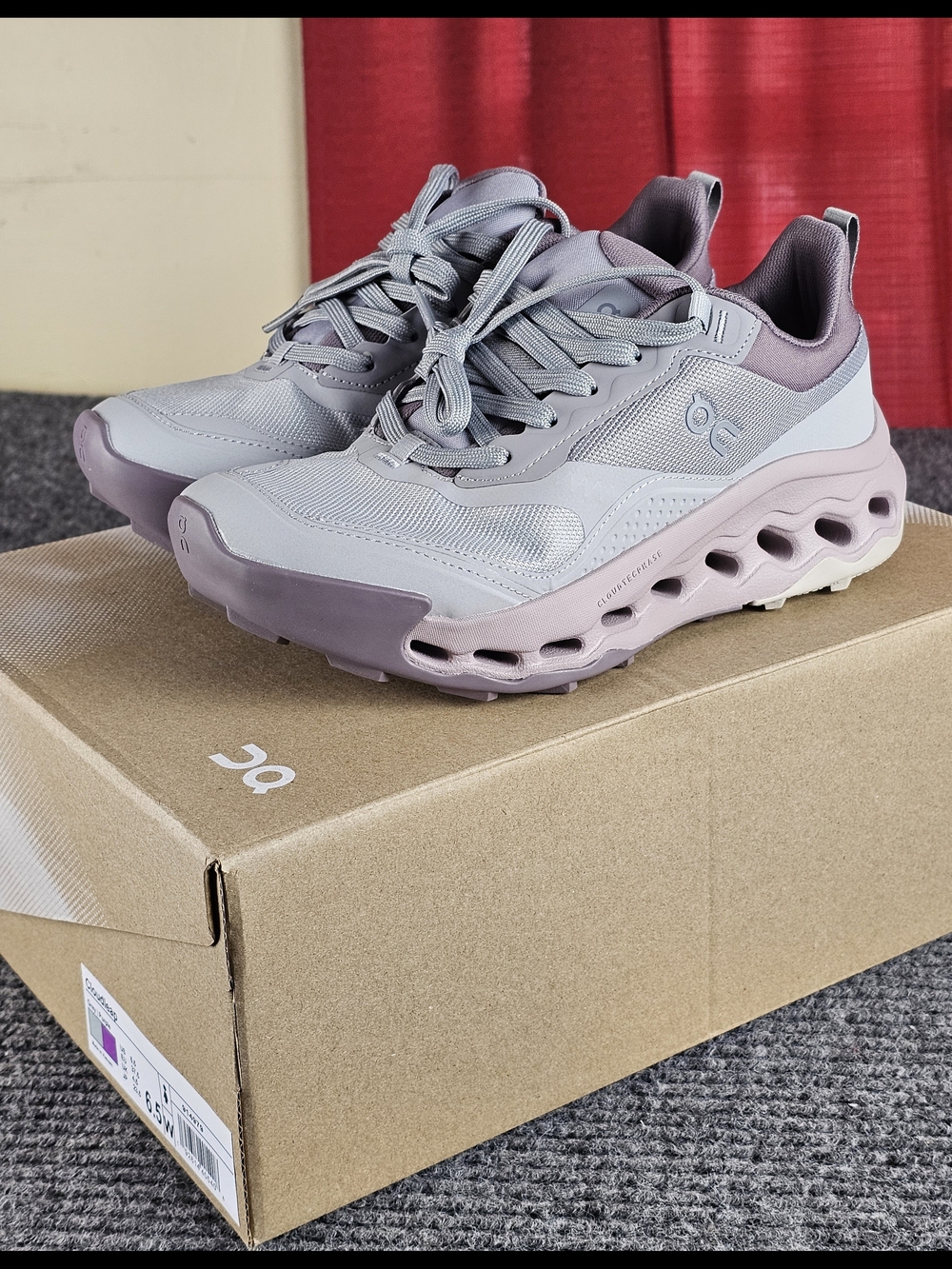 Womens Purple Gray On Cloud Horizon 2 Hiking Walking Shoes New